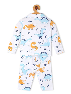 Baby and Kids Pajama Nightsuit Set - Dino Trip