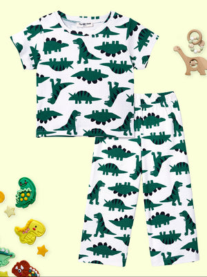 Baby and Kids Pajama Nightsuit Set - Dreamasaurus - Multi Baby Pyjamas Set