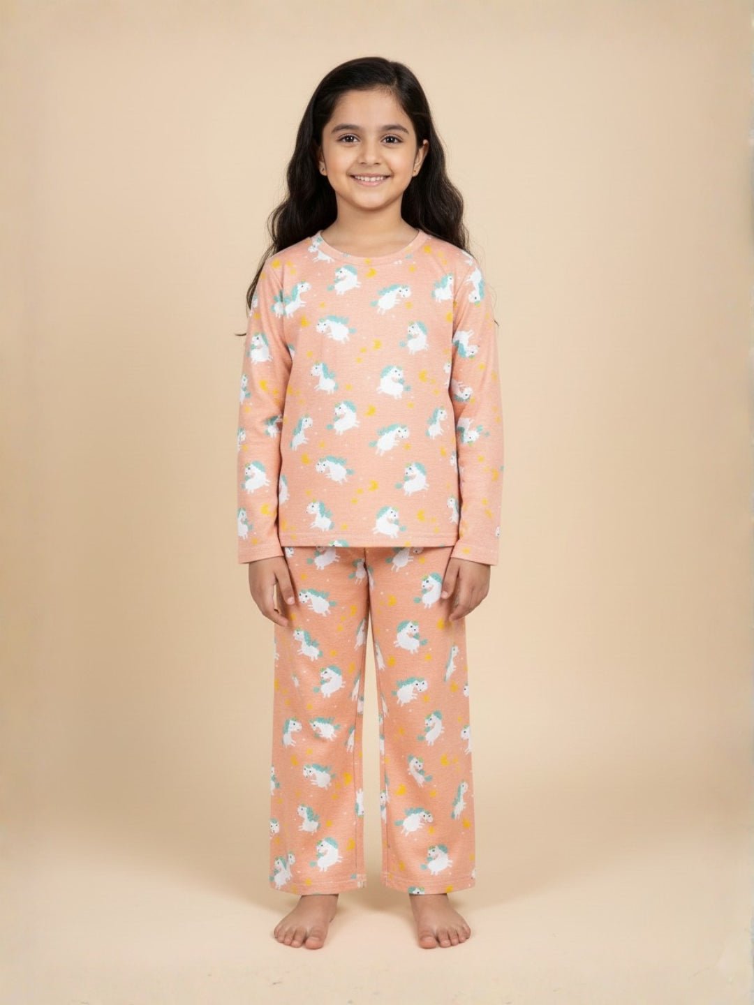 Baby and Kids Pajama Nightsuit Set - Dreamy Unicorn - 0 - 6 Months Baby Pyjamas Set