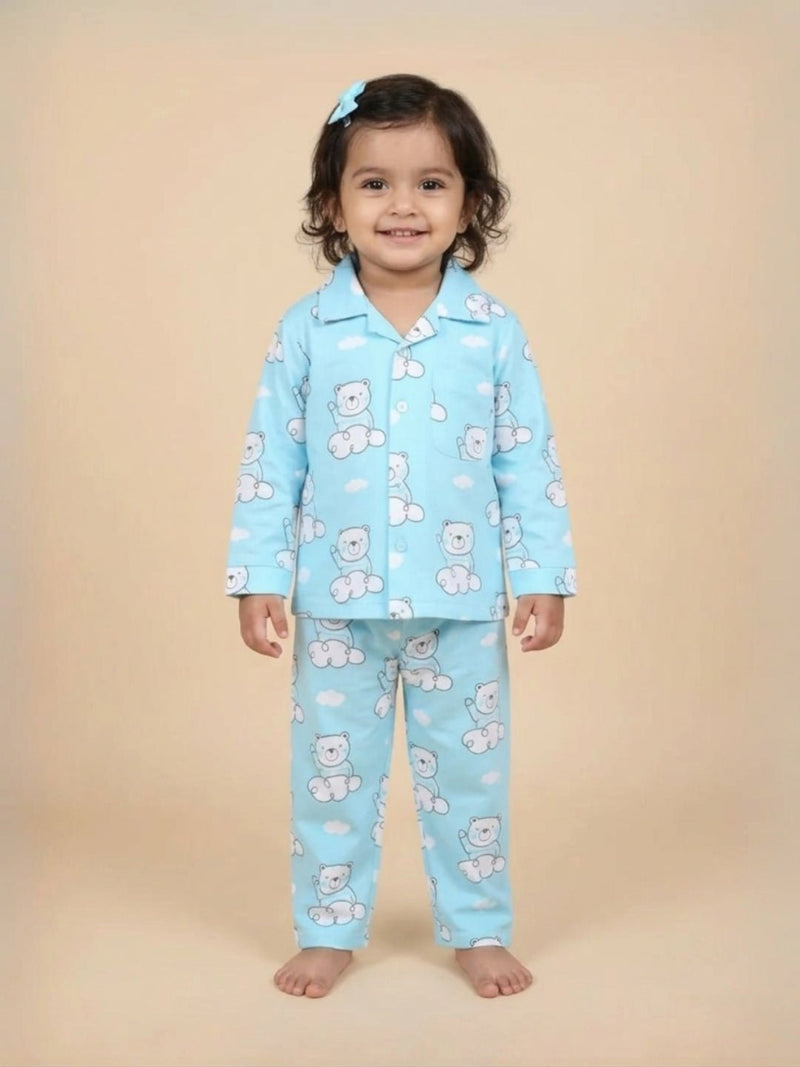 Baby and Kids Pajama Nightsuit Set - Hello Bear