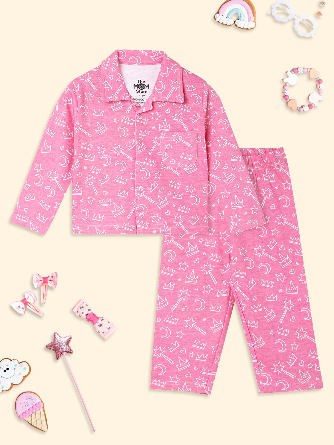 Baby and Kids Pajama Nightsuit Set- Ready To Skate