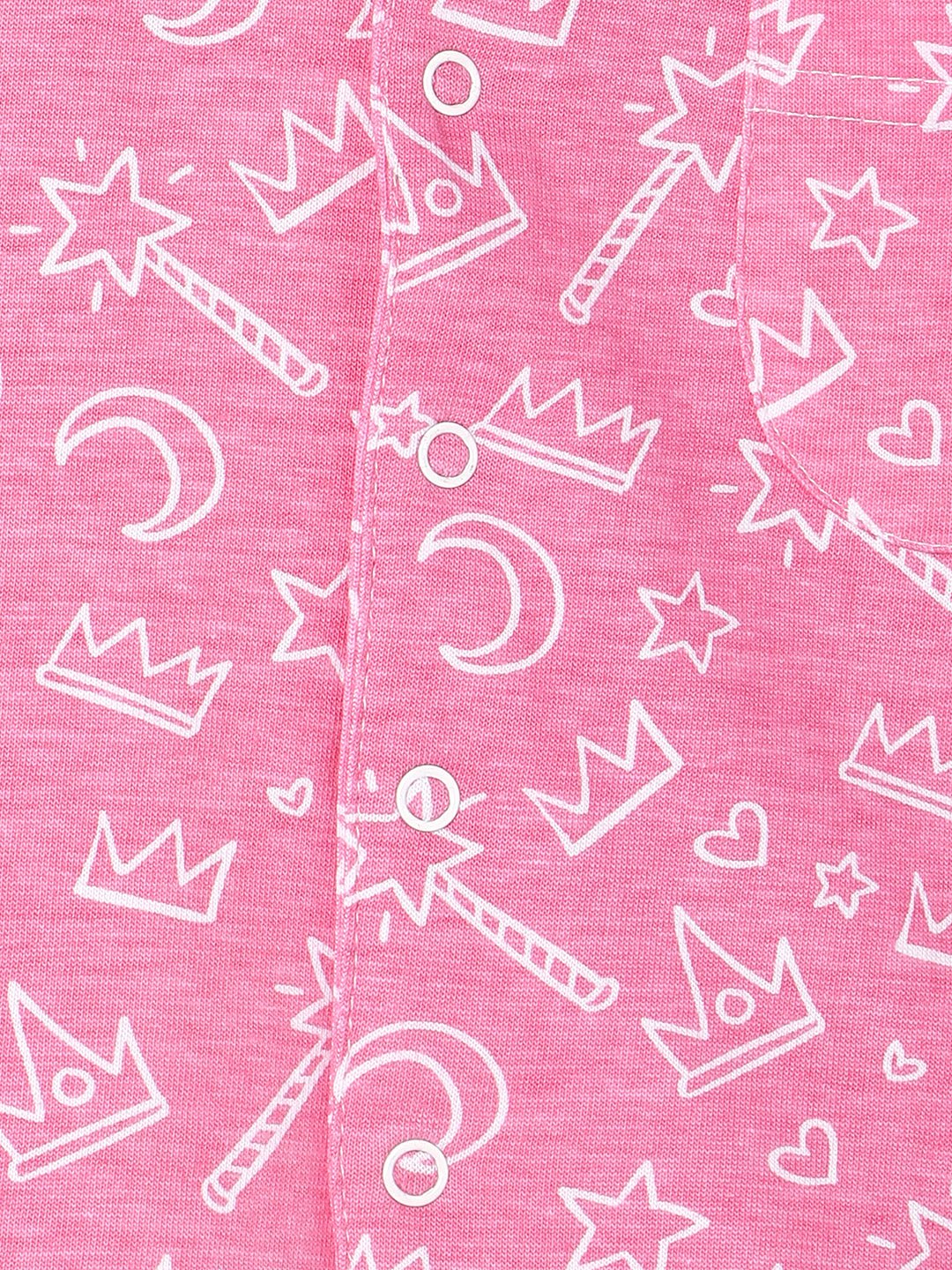 Baby and Kids Pajama Nightsuit Set- Pink-A-Boo