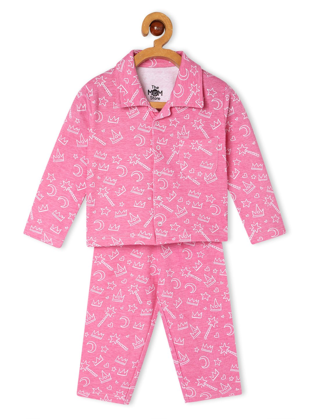 Baby and Kids Pajama Nightsuit Set- Pink-A-Boo