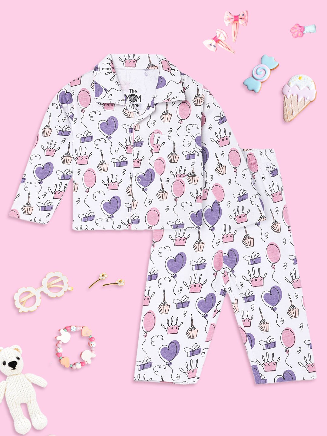 Baby and Kids Pajama Nightsuit Set- Ready To Skate