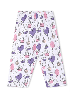 Baby and Kids Pajama Nightsuit Set- Princess Party