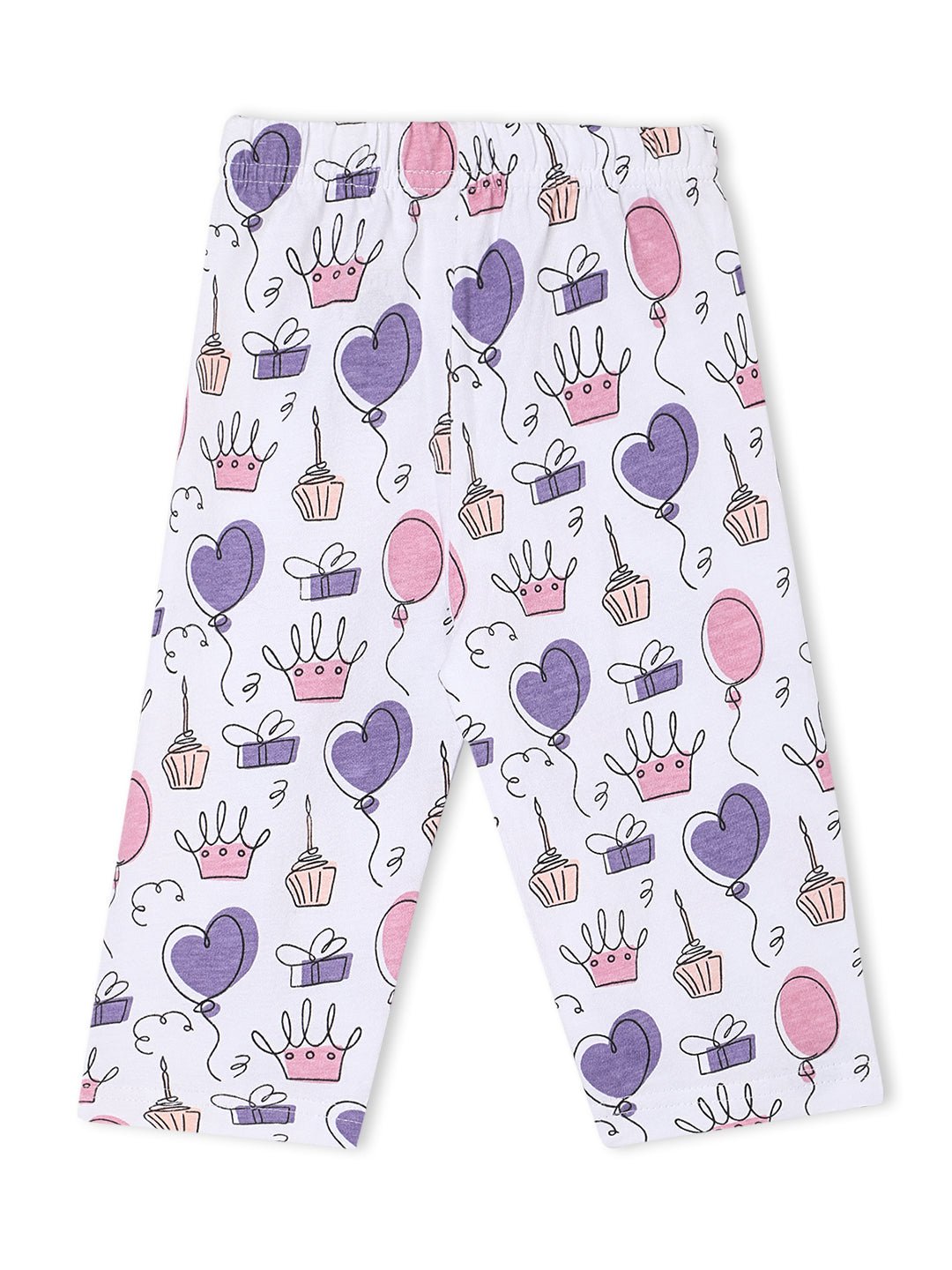 Baby and Kids Pajama Nightsuit Set- Princess Party
