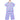 Front view of The Mom Store Roar & Rest pajama set on hanger ‚Äì top and pants featuring pink dinosaurs on blue base.