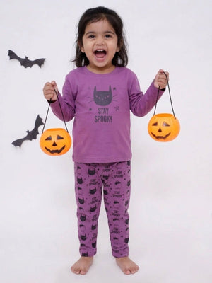 Baby and Kids Pajama Nightsuit Set - Stay Spooky - 0-6 Months Kids Pajama Set