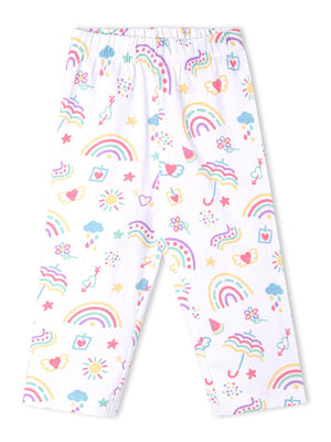 Baby and Kids Pajama Nightsuit Set- Sunshine and Rainbows