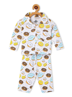 Baby and Kids Pajama Nightsuit Set - Sweet like a Doughnut