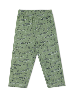Baby and Kids Pajama Nightsuit Set- The Alligator