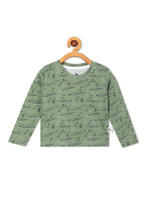 Baby and Kids Pajama Nightsuit Set- The Alligator