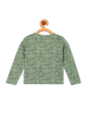 Baby and Kids Pajama Nightsuit Set - The Alligator - TPS - MP - TAGR - 0 - 6