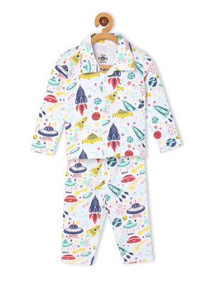 Baby and Kids Pajama Nightsuit Set - Tour to the Space (3)