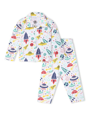 Baby and Kids Pajama Nightsuit Set - Tour to the Space