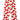 Full view of pajama pants from The Mom Store Tulip Twinkle Set showing red tulip print and elastic waistband