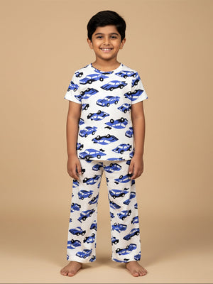 Baby and Kids Pajama Nightsuit Set - Zoomy Dreams - Multi Baby Pyjamas Set