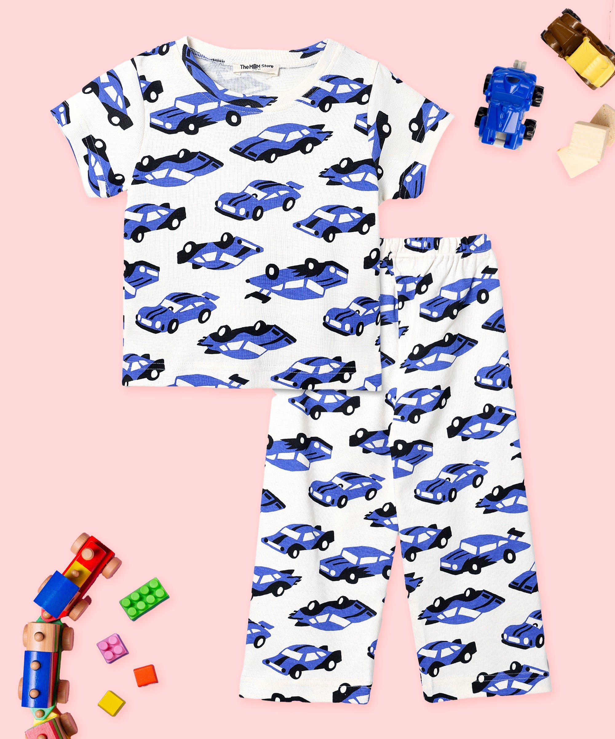 Baby and Kids Pajama Nightsuit Set - Zoomy Dreams - Multi Baby Pyjamas Set