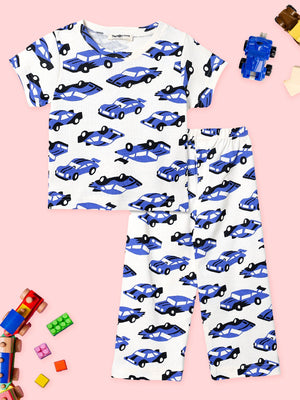 Baby and Kids Pajama Nightsuit Set - Zoomy Dreams - Multi Baby Pyjamas Set