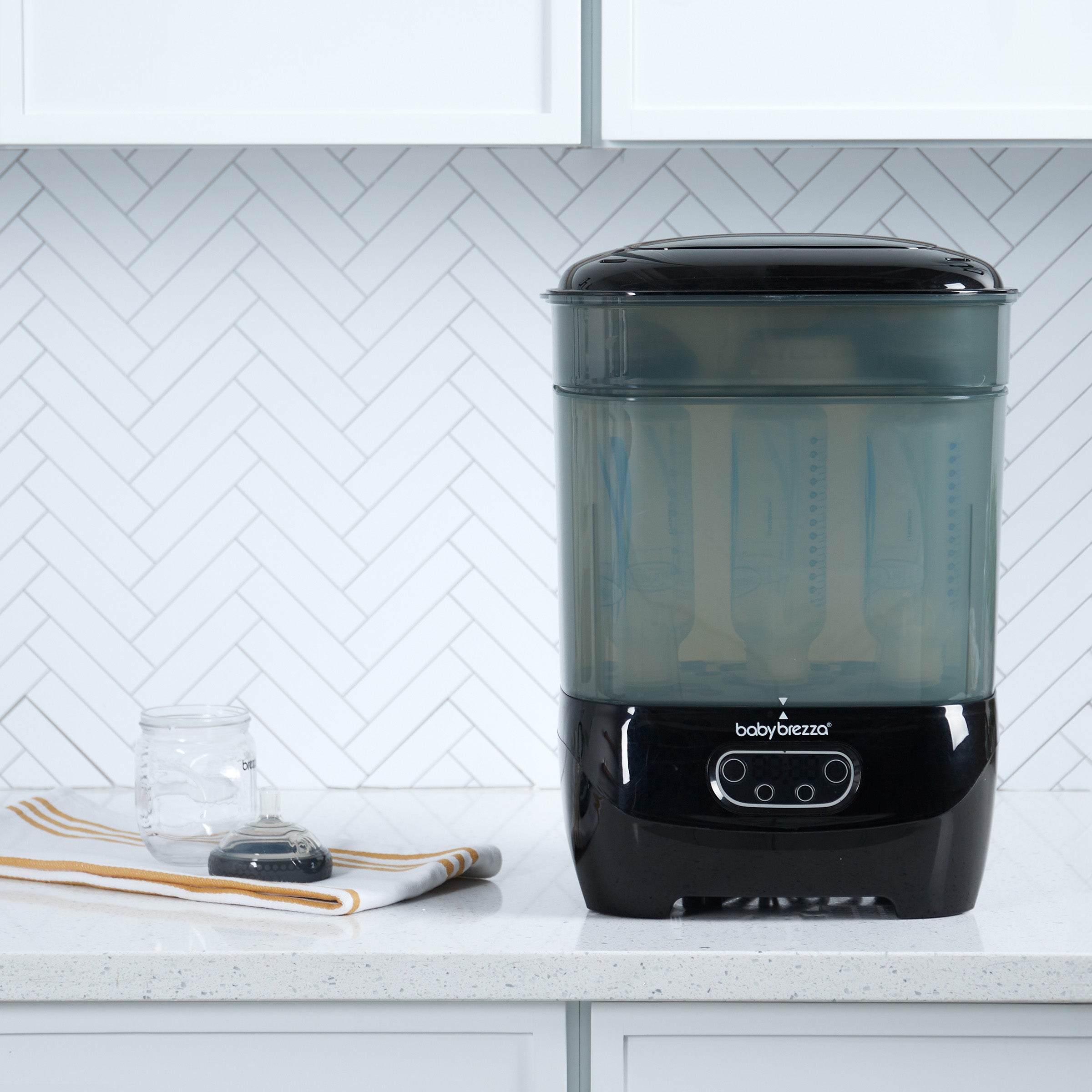 Baby Brezza One Step Baby Bottle Sterilizer And Dryer Advanced Black - BRZ0172