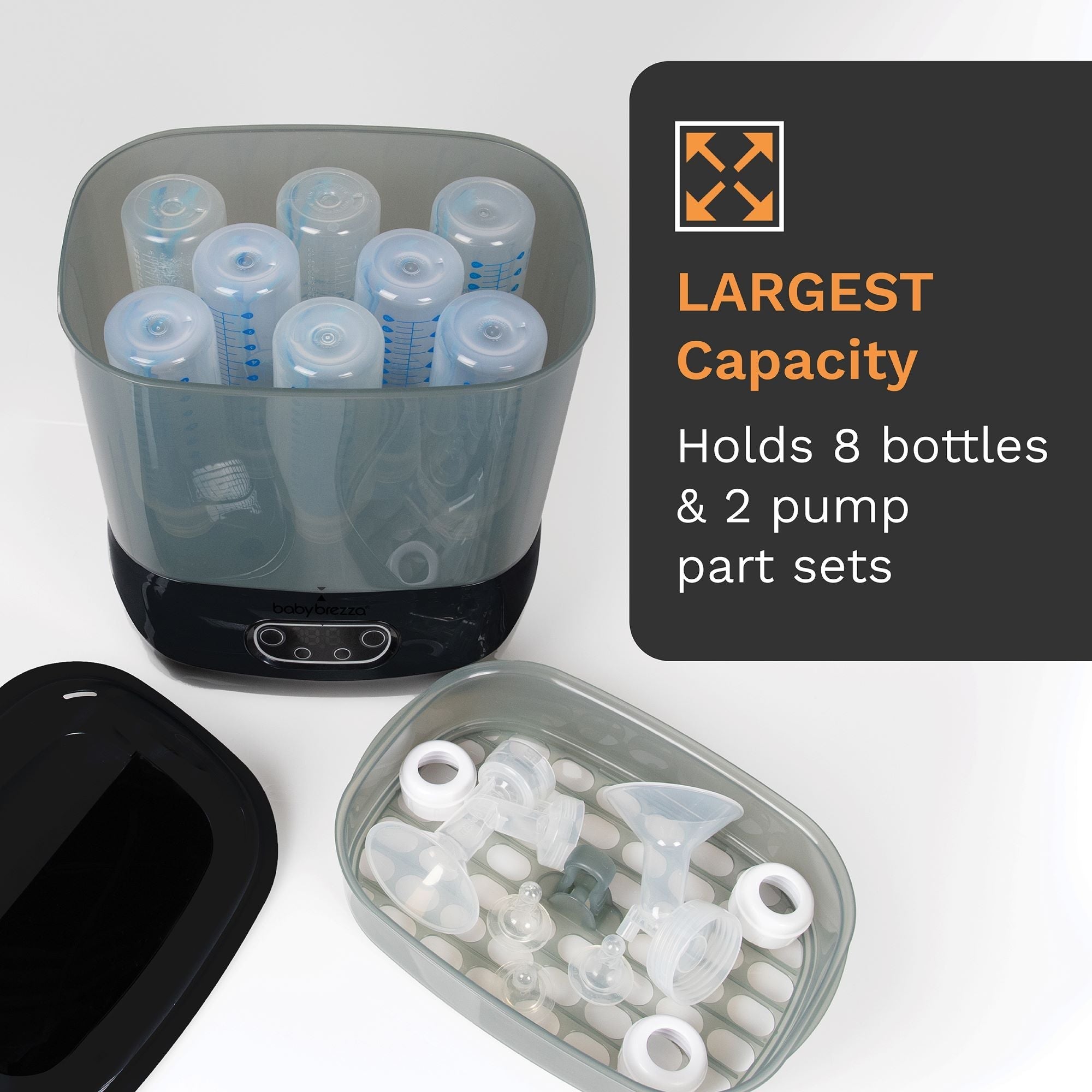 Baby Brezza One Step Baby Bottle Sterilizer And Dryer Advanced Black - BRZ0172