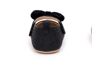 Baby Doe Black Bowbelle Prewalker - 6-9M Kids Shoes & Socks