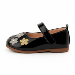 Baby Doe Black Daisy Ballerina - 21 Kids Shoes