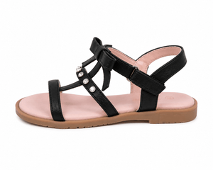 Baby Doe Black Moonlit Sandals for Girls - 21 Kids Shoes