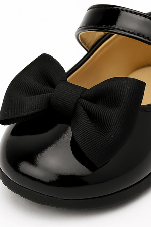 Baby Doe Black Pretty Little Bow Prewalker - BD - GP - MJ - BLK - BOW - SN2 - 1