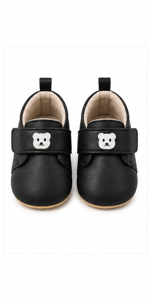 Baby Doe Black Tedddy Embroidery Loafer - 6-9M Kids Shoes & Socks