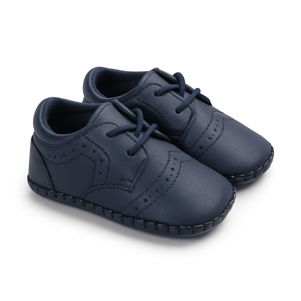 Baby Doe Blue Brogues Prewalkers - 6 - 9 months Baby Shoes
