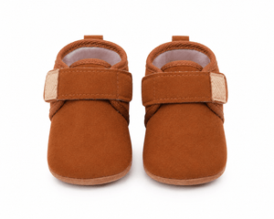Baby Doe Brown Suede Soft Prewalker - 6-9M Kids Shoes & Socks