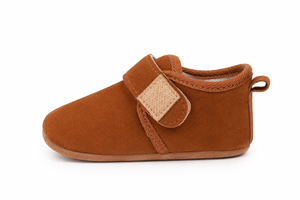 Baby Doe Brown Suede Soft Prewalker - 6-9M Kids Shoes & Socks