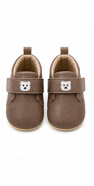 Baby Doe Brown Tedddy Embroidery Loafer - 6-9M Kids Shoes & Socks