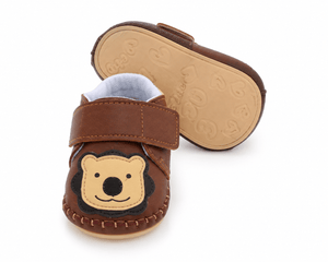 Baby Doe Brown Teddy Loafer Prewalker - 6-9M Kids Shoes & Socks