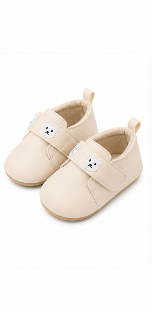 Baby Doe Cream Tedddy Embroidery Loafer - 6-9M Kids Shoes & Socks