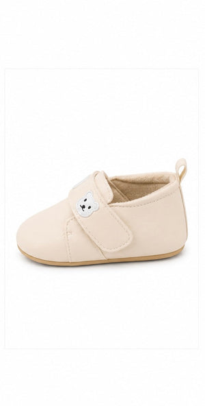 Baby Doe Cream Tedddy Embroidery Loafer - 6-9M Kids Shoes & Socks