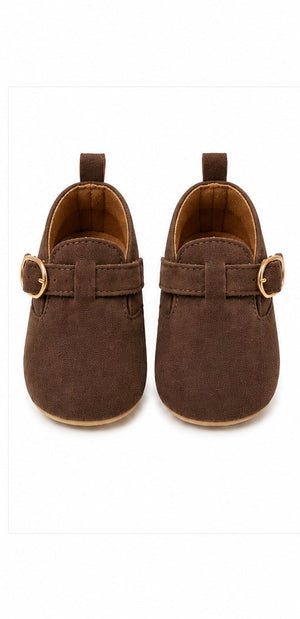 Baby Doe Dark Brown Suede Boots - 6-9M Kids Shoes & Socks
