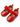 Baby Doe Glossy Red Blossom Ballerina Shoes for Girls - 20 Kids Shoes