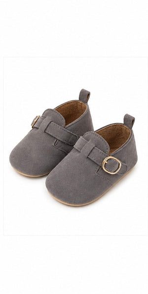 Baby Doe Grey Suede Boots - 6-9M Kids Shoes & Socks