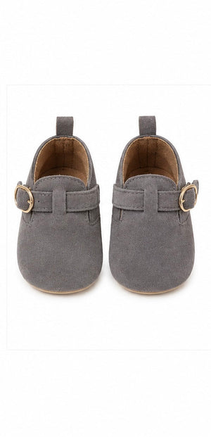 Baby Doe Grey Suede Boots - 6-9M Kids Shoes & Socks