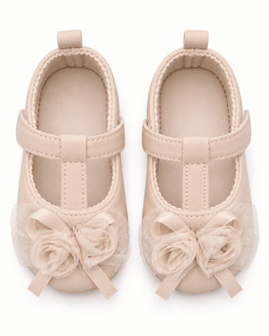 Baby Doe Nude Net Rose Ballerina Prewalker - 6-9M Kids Shoes & Socks