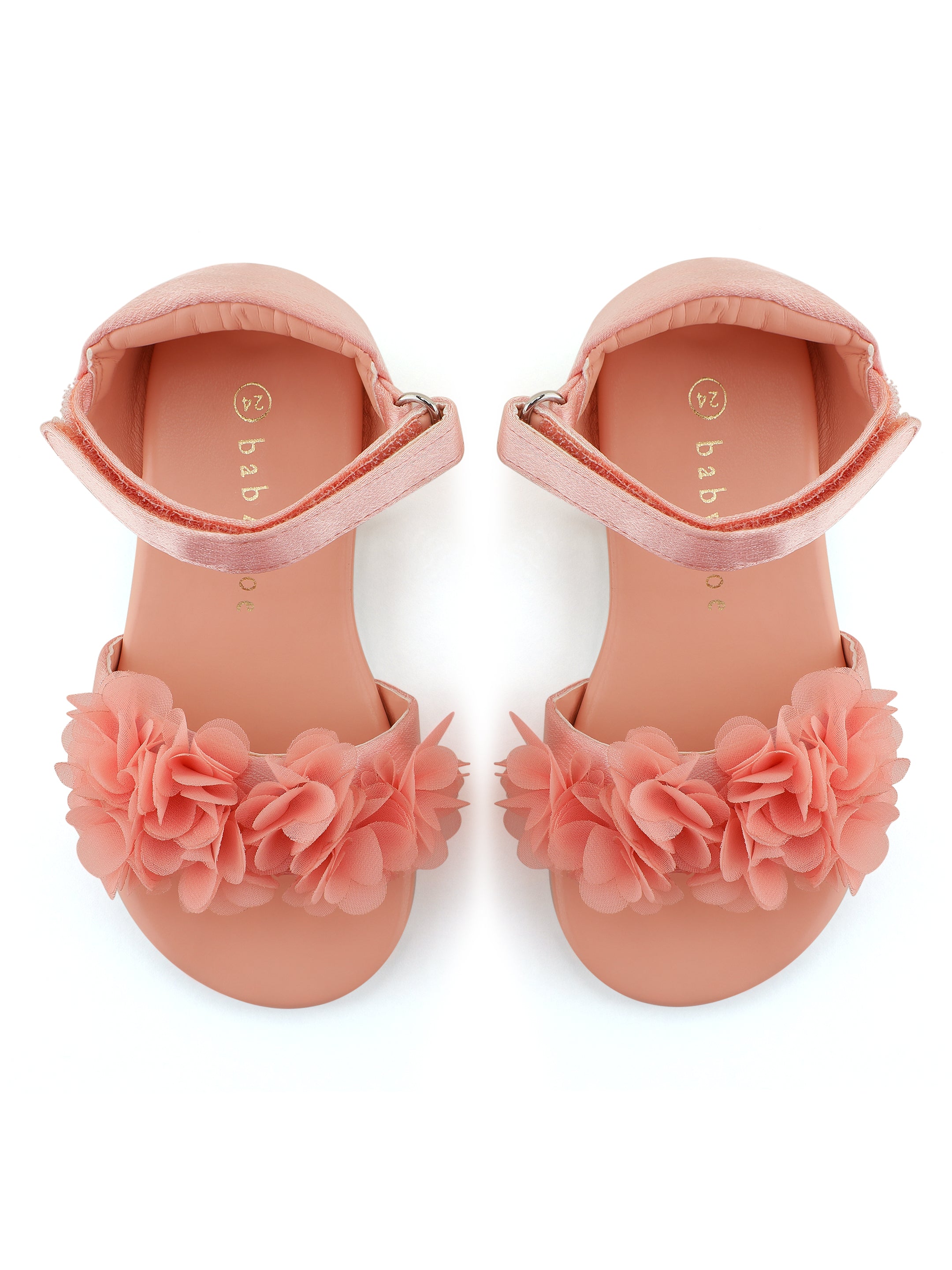 Baby Doe Pink Blossom Sandals Toddlers - BD - GT - SAN - LPK - FLW - 23