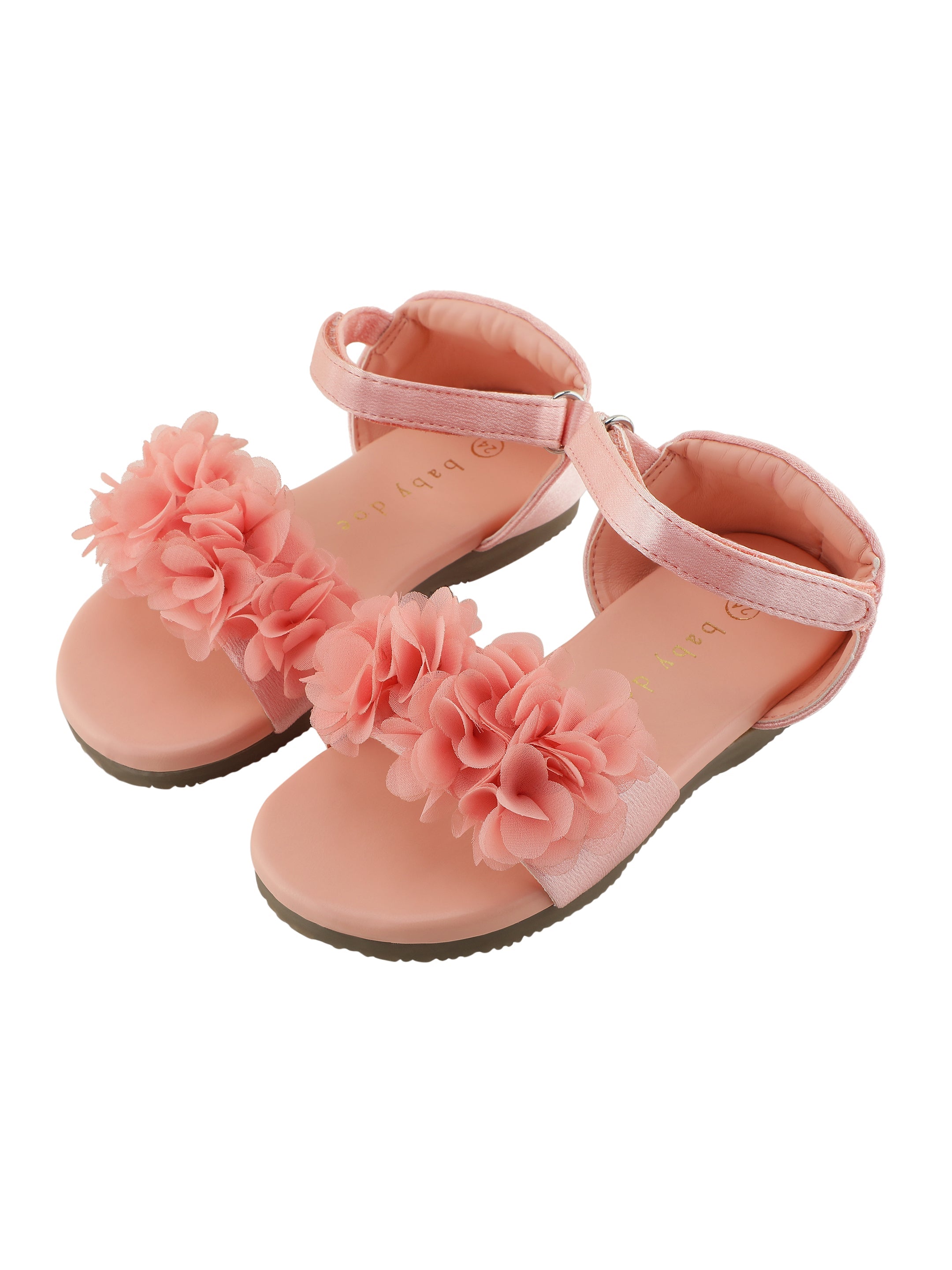 Baby Doe Pink Blossom Sandals Toddlers - BD - GT - SAN - LPK - FLW - 23