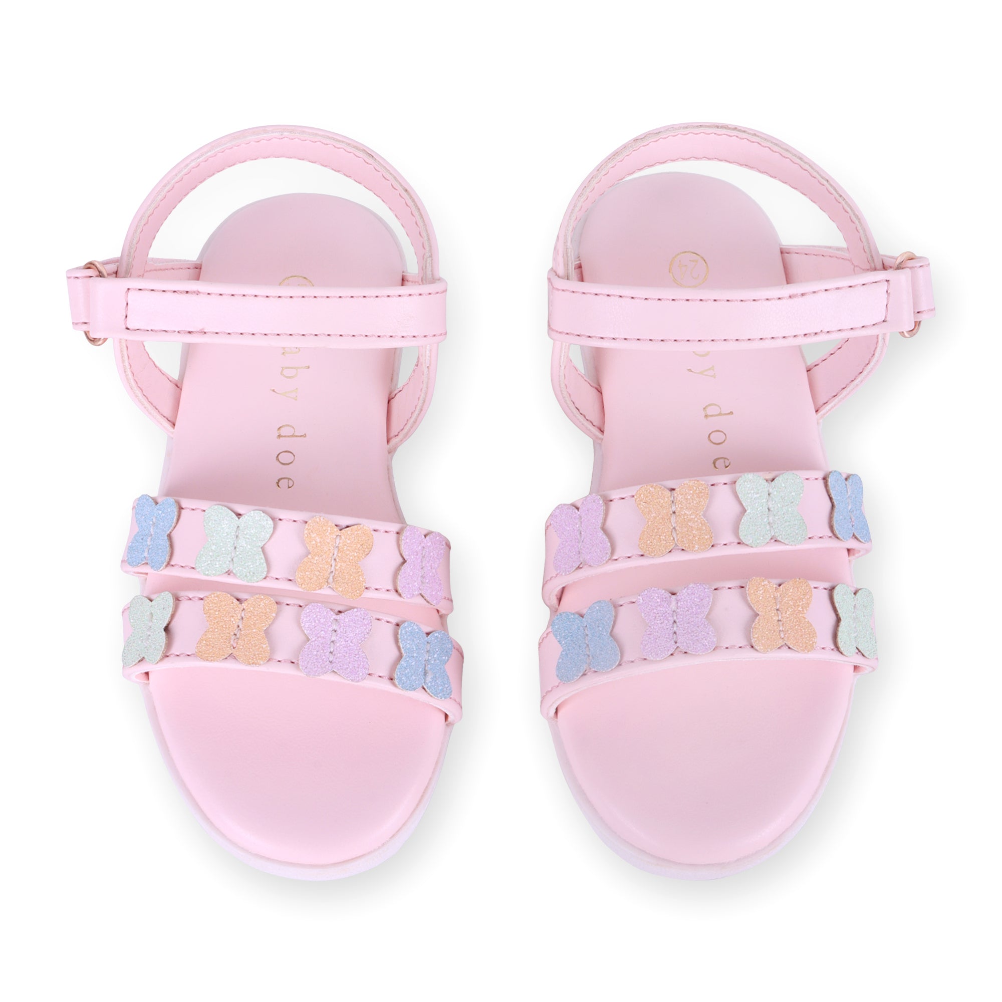 Baby Doe Pink Giselle Butterly Sandal - BD - GT - SAN - LPK - BFLY - 32