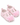 Baby Doe Pink Net Rose Ballerina Prewalker - 6-9M Kids Shoes & Socks