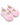 Baby Doe Pink Pearl Bow Ballerina Prewalker - 6-9M Kids Shoes & Socks