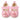 Baby Doe Pink Satin Rose Prewalker - 6-9M Kids Shoes & Socks