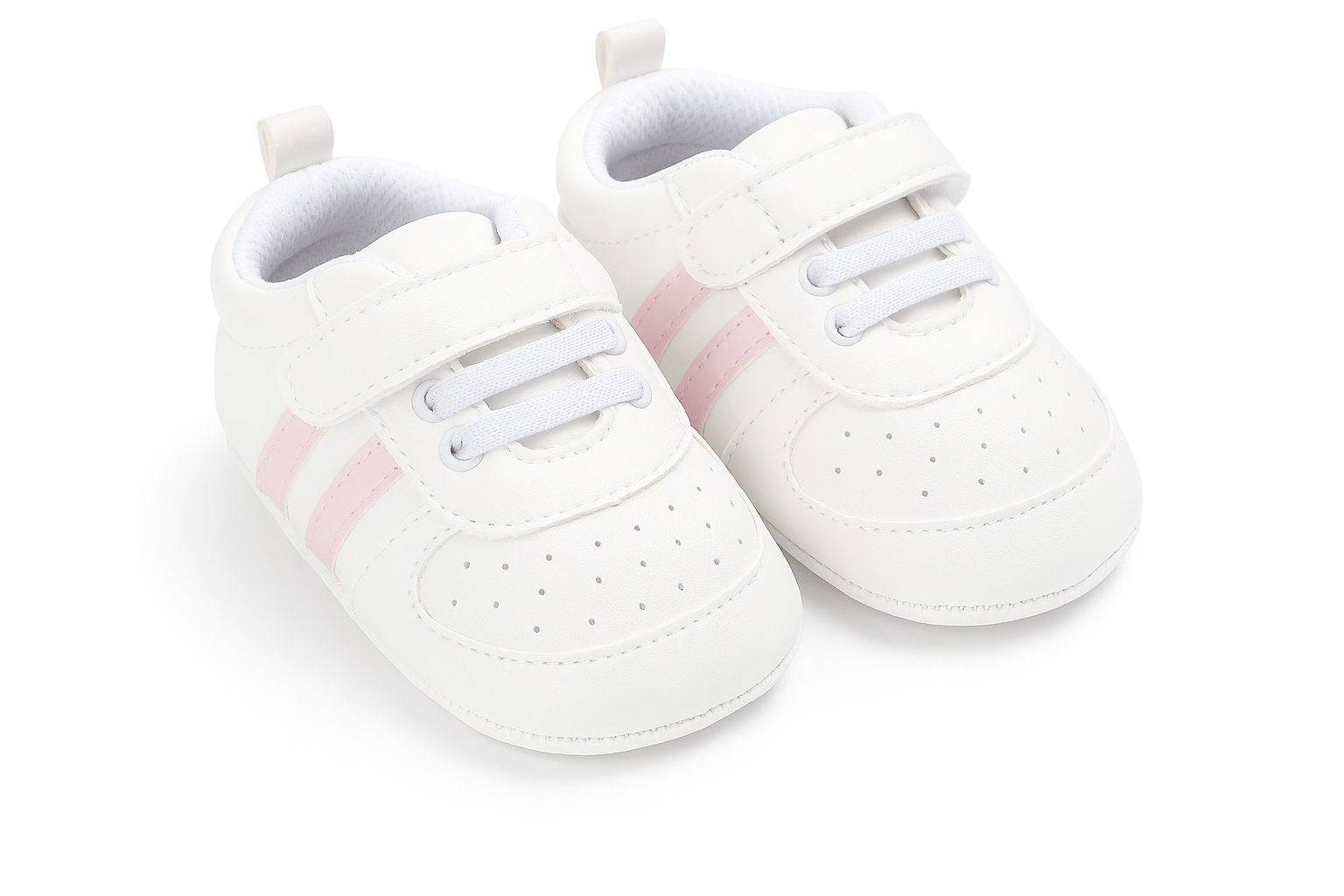 Baby Doe Pink Stripe Sneakers - BD - GP - SNK - WT - SN28 - 1