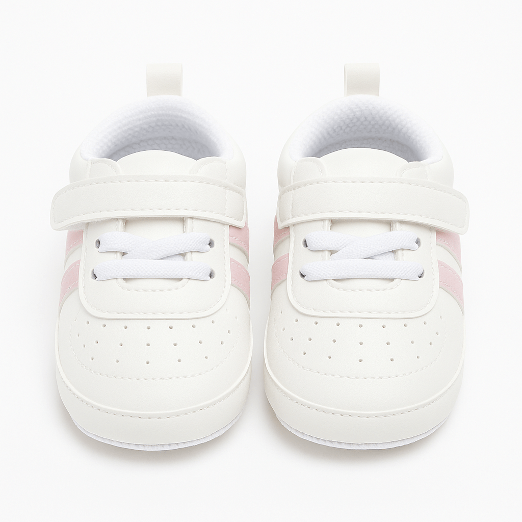 Baby Doe Pink Stripe Sneakers - BD - GP - SNK - WT - SN28 - 1